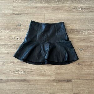 DVF Leather Skirt